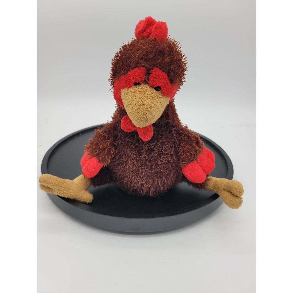 Ganz Webkinz HM346 Rooster Plush Stuffed Animal No Code Brown & Red